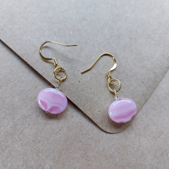 3 for 20 Handmade Pink Earrings - Picture 1 of 1